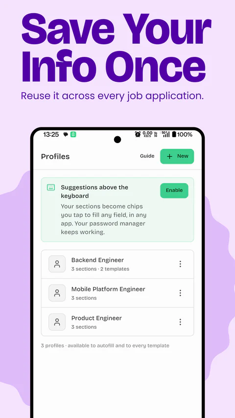 JobAssist product screen