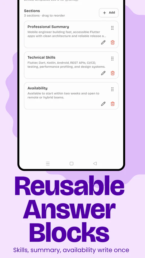 JobAssist product screen