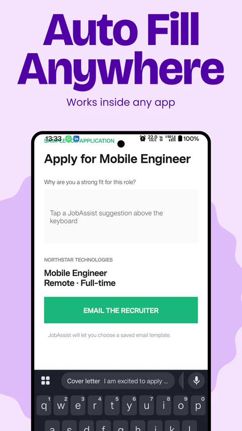 JobAssist product screen