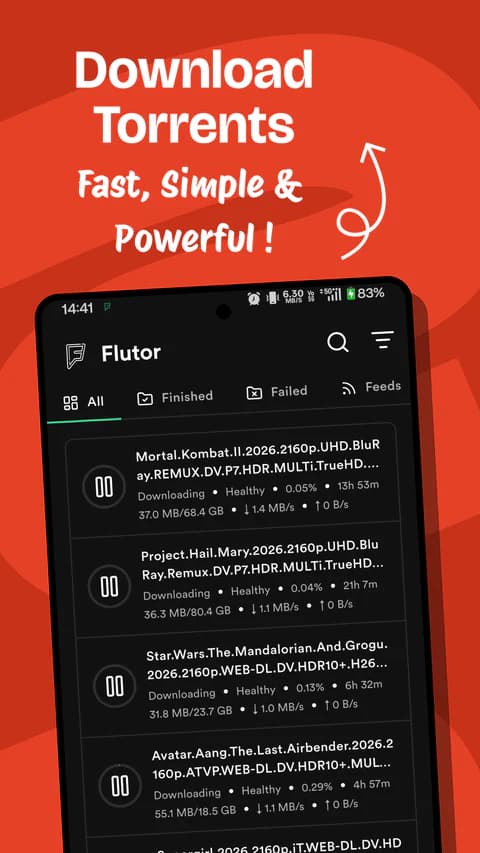 Flutor product screen