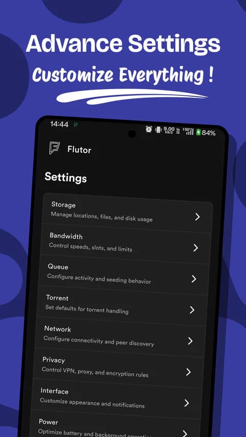 Flutor product screen
